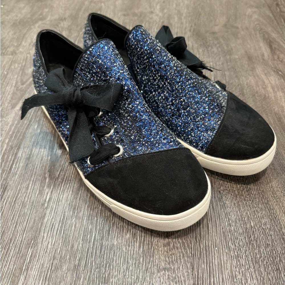 EUC blue sparkle sneakers